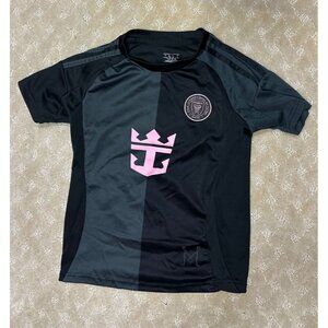 Adidas Inter Miami Jersey Youth 22 Messi #10 Black Pink La Noche Kit Shirt MLS